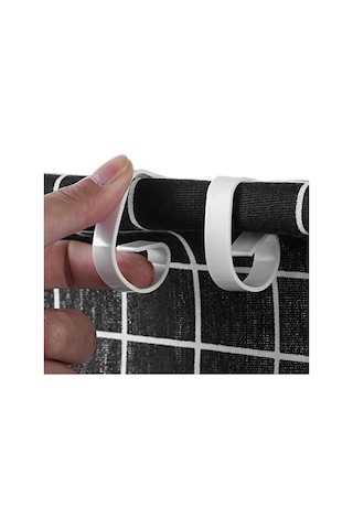 Beyaz Masa Örtüsü Sabitleyici Mandal - Kaymayı Önler Abanoz