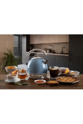 Ariete Vintage Dom Su Isıtıcı Mavi 2877/05 - Retro Kettle, 2000 W