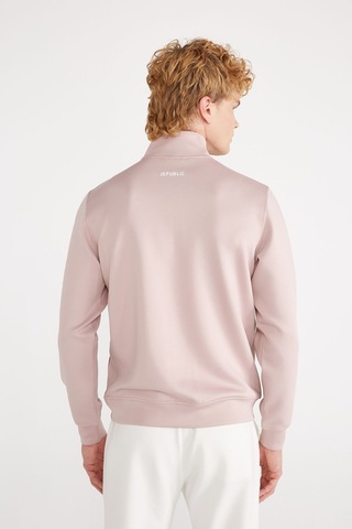 Jepublic Jp Scuba 1/2 Zıp Sweatshırt Gül Kurusu