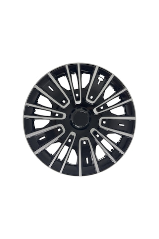 Fiat Bütün Modelleri İçin Uyumlu 15" İnç Gri-siyah 4 Adet Jant Kapağı Egea Linea Albea Punto Vb.