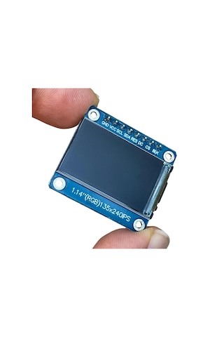 1.14 İnch St7789v Chip 135 240 Rgb Tft Ips 8 Pin Lcd Ekran Modülü