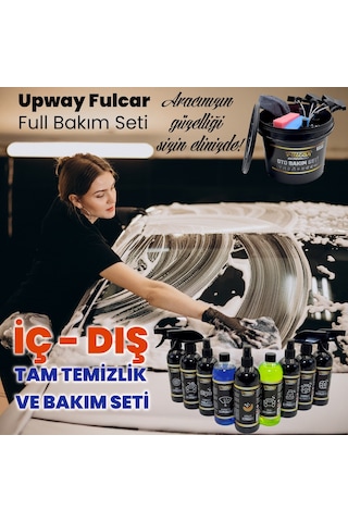 Upway 12 Parça Fulcar Yıkama Kovalı Full Oto Temizlik Ve Araç Bakım Seti