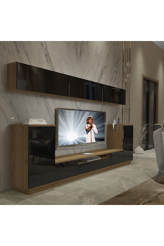 Decoraktiv Trendstyle 9s Mdf Tv Ünitesi Tv Sehpası Pera - Siyah
