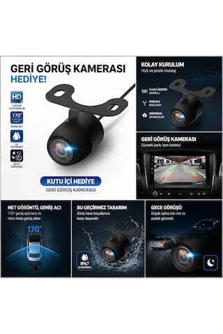 Ford Focus 3/4 2012-2018 9.7 Inç Tesla Tarzı Ekran 6gb Ram 128gb Rom Android 14 Multimedya Navigasyon Kablosuz Carplay 9.7''