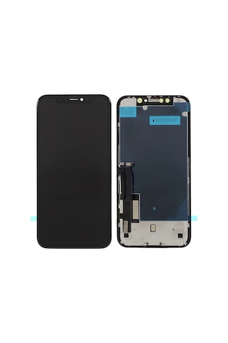 Apple Uyumlu iPhone Xr 6.1 İnç İçin Çerçeveli Ve Metal Levhalı Lcd Ekran Ve Sayısallaştırıcı Düzeneği