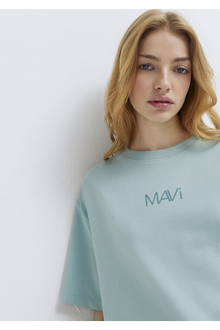 Mavi - Mavi Logo Baskılı Yeşil Tişört 1613884-71456