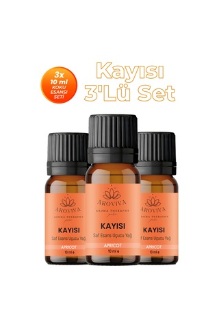 Kayısı 3'lü Oda Kokusu Seti - Sulu & Tatlı Meyve 3x10ml Kayısı