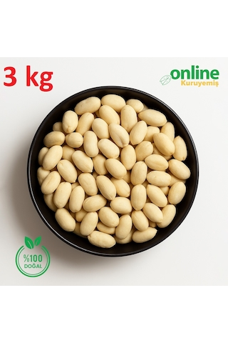 Fıstık İçi Çiğ Zarsız Beyaz Şak Fıstık 3 KG