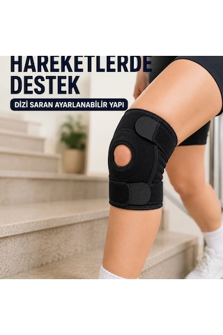 Kısa Patella Dizlik Ayarlanabilir Cırtlı Diz Destekliği Spor Ve Günlük Kullanım