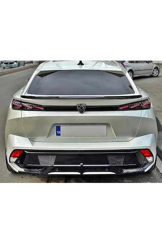 Peugeot 408 Bagaj Üstü Spoiler - Parlak Siyah - Fiberglass