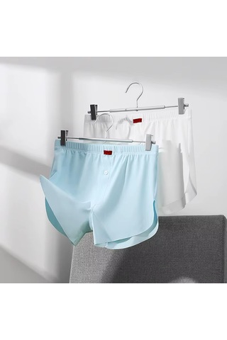 Ece's Design Boxer Buz İpek Dikisiz 1 Parça M1003 Beyaz