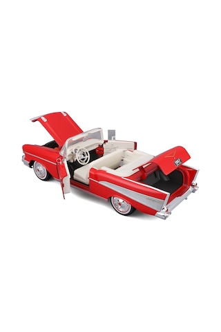 1957 Chevrolet Bel Air Convertible Model Araba 31476 Kırmızı