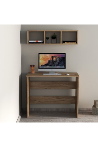 Tanmob Çalışma Masası Raflı Çam - Clm0202