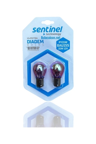 Sentinel Diadem Turuncu 12v 93 Py21w Tek Duy Şaşı Tırnak Ampul 2 Adet