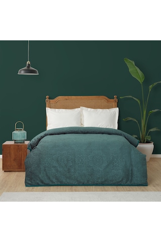 Karaca Home Scala Haki Çift Kişilik Embosy Battaniye Haki