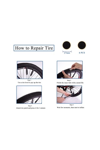 Geeksen Gıyo Bisiklet Pompası Ve Tamir Seti, 120psı, Presta & Schrader Valf, Abs Plastik, Çelik Tüp, Siyah