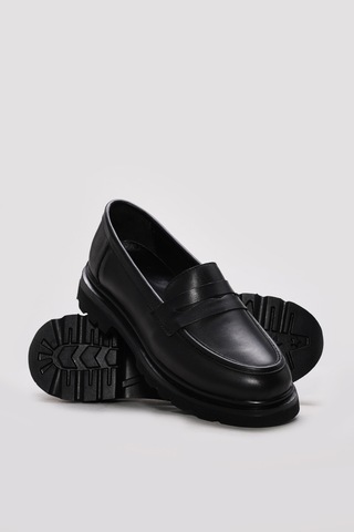 Fast Step Hakiki Deri Kadın Casual Ayakkabı 583za2901 Siyah