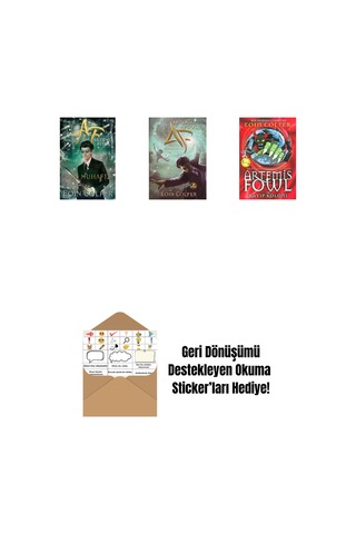 Artemis Fowl 8 - Son Muhafız + Artemis Fowl 6 - Zaman Paradoksu + Artemis Fowl 5 - Kayıp Koloni + Okuma Sticker'ları