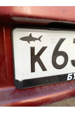 Kriart Plaka Etiketi "köpekbalığı" Place This On All Plaka Etiketi Sticker Art Locally Place This On All Sticker Art