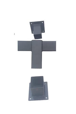 15 Derece Demir Ek Parça Seti Braket Bağlantı Duvar Montaj 8x8 Cm