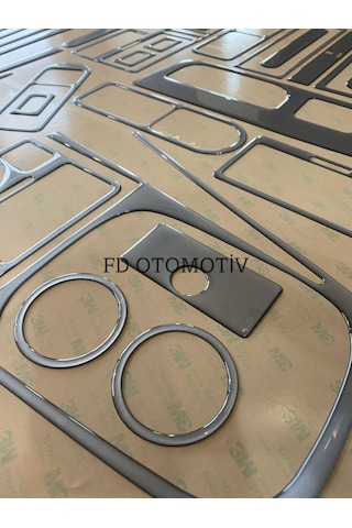 Volkswagen Bora / Gümüş Gri / Full Set Torpido Konsol Kaplama