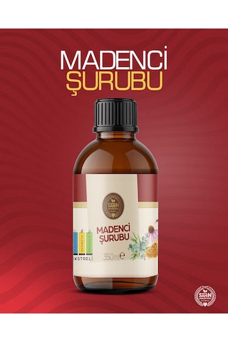 Madenci Şurubu Okaliptus Ekinezya Propolis Ekstreli Bitkisel Şurup 350ml