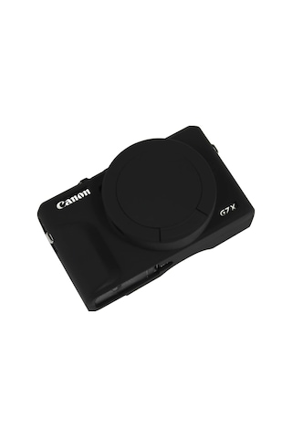Fejytor Canon Powershot G7 X Mark Iıı Uyumlu Silikon Koruyucu Kılıf,yumuşak, Darbeye Dayanıklı Aksiyon Kamera Aksesuarları Siyah