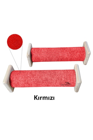 Barış Dizayn Doğal Portatif Tırmalama Makarası Halı Kaplamalı 25 CM 2 Adet