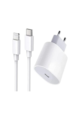 Solgun 25w Iphone Uyumlu Hızlı Şarj Aleti Adaptör + Kablo 11/12/13/14 Telefon Tüm