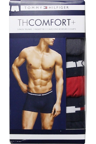 Tommy Hilfiger Tommy Hılfıger Comfort Erkek 3 Lü Boxer 09T3813 029 Çok Renkli