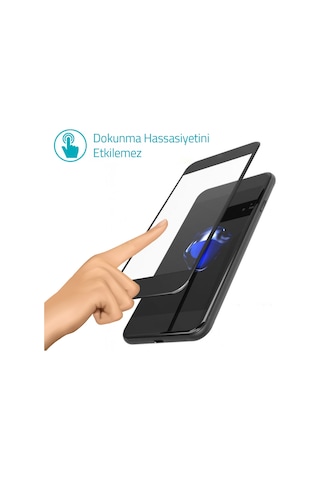 Bufalo Samsung Uyumlu Galaxy A30 A305 Ekran Koruyucu 5D Temperli Cam Siyah