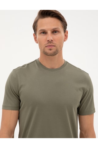 Pierre Cardin Erkek Haki Tişört Basic 50320102-vr027 Haki