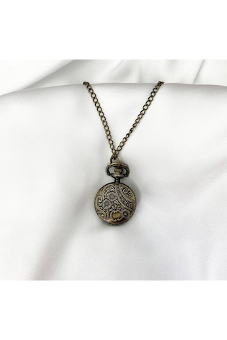 Harry Potter Saatli Deathly Hallows Çift Taraflı Kolye Çok REnkli