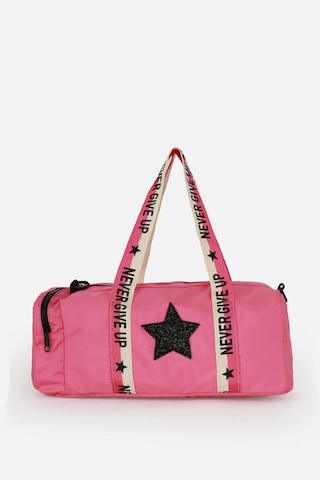 İcone Bag Çocuk Yıldız Logolu Spor Çanta, Çocuk Spor Çanta, Fermuarlı Detaylı Çocuk Spor Çanta Pembe