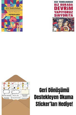 Hepberaber + Biz Burada Devrim Yapıyoruz Sinyorita Cep Boy + Okuma Sticker'ları