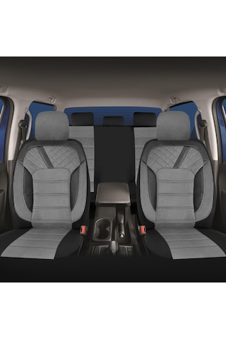 Jeep Compass 1 2007 - 2010 Uyumlu Gri Tay Tüyü Koltuk Kılıfı