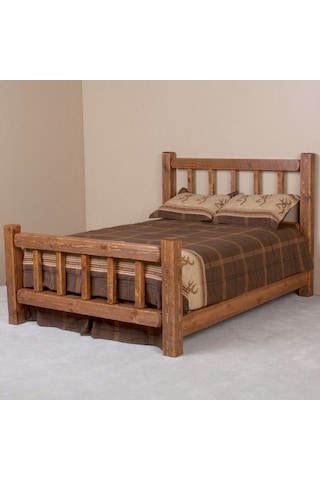 Masifart_Mobilya Masifart Ulmus Ahşap Karyola Klasik Ahşap Çift Kişilik Yatak Başl