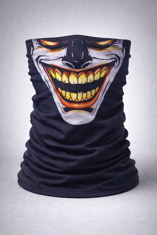 Cojans Joker Gülüşlü Baf Maske - Çok Amaçlı Boyunluk Bandana 3 No Çok Renkli