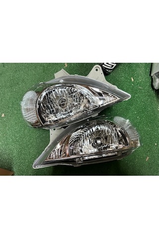 Kia Rio Sağ Sol Far Lambası 2001-2003 siyah
