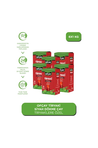 Ofçay Tiryakisine Siyah Dökme Çay 6 x 1 KG