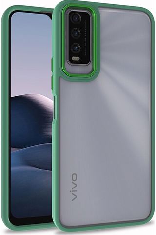 Zore Vivo Y20 Kılıf Msra Flora Kapak - Kırmızı Kırmızı