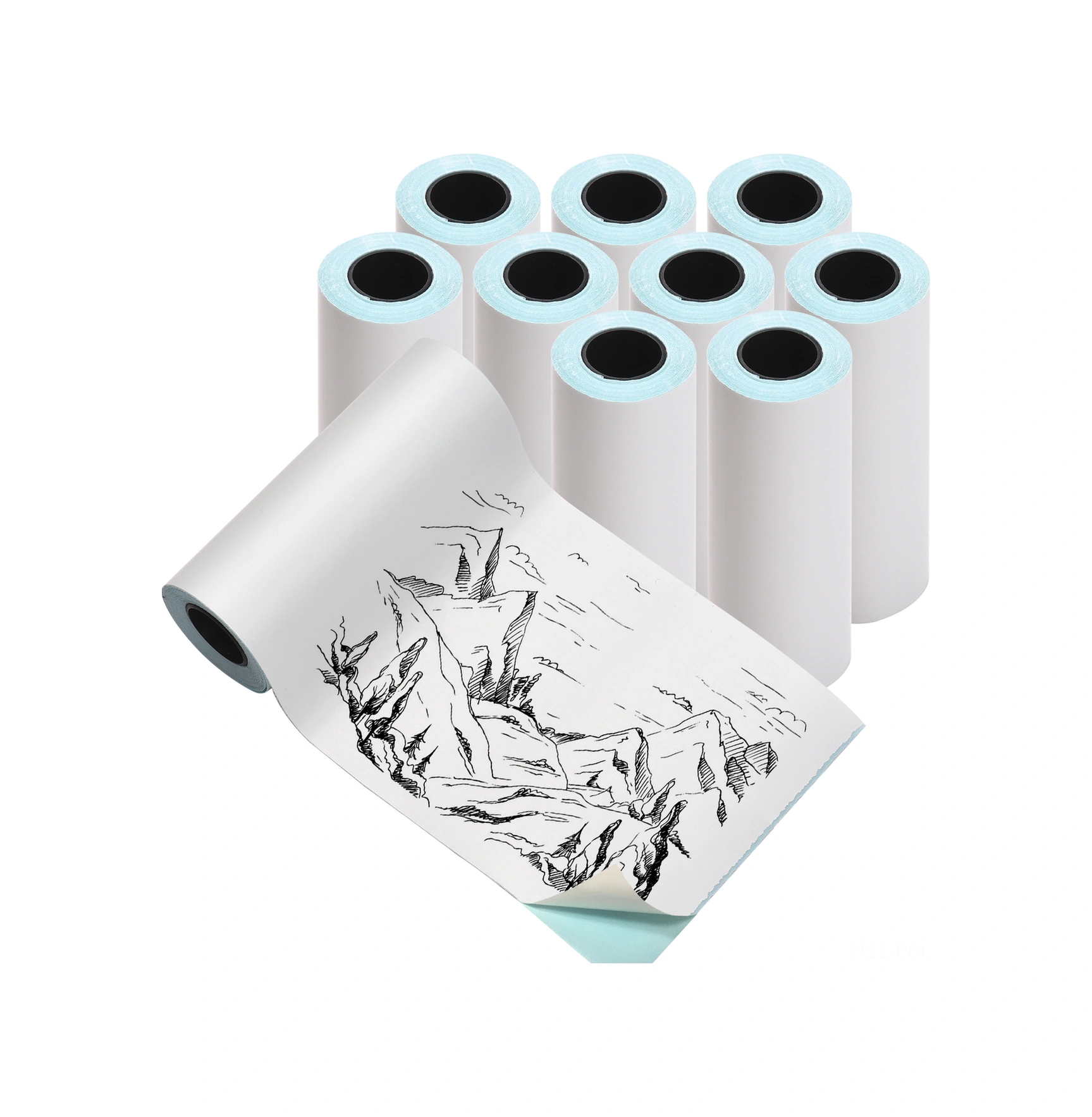 Padalink 10'lu Paket 76x30mm 10 Yıllık Dayanıklı Termal Etiket Kağıdı - Suya, Yağa Ve Sürtünmeye Dayanıklı, Bisfenol A'sız, Yüksek Renk Verimi