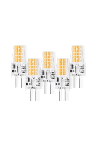 G4 Led 3w 12v Ac/dc Ampuller, 30w Halojen Ampule Eşdeğer, Sıcak Beyaz 3000k, Kısılamaz, 5'li Paket Enerji Sınıfı E Çok Renkli