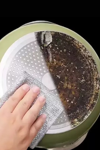 1 Adet İnce Telli Bulaşık Bezi Yag Ve Kir Sökücü Bez Tel Çizmez Bulaşık Teli Çelik Bez 20x20 Diğer