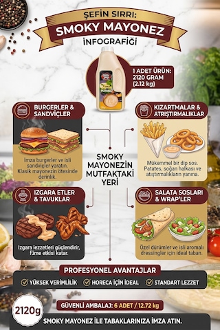 Smoky Mayonez 2120 G X 6 Adet - 1 Koli Koli Bazlı Avantaj Paketi