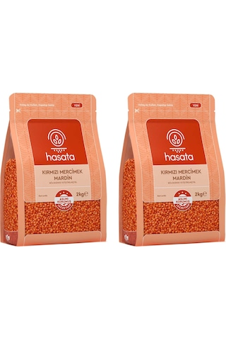 Hasata Kırmızı Mercimek Mardin 2 Kg X 2 Adet