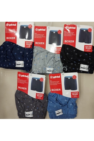Yıldız 48 Erkek Karışık Desenli Battal Boxer 12 Adet 001