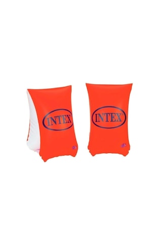İntex Turuncu Kolluk 30x15 Cm 6-12 Yaş Havuz Deniz Şişme Kare Kolluk Bü Turuncu