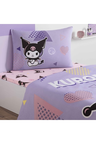 Taç Lisanslı Kuromi Pretty Pamuk Tek Kişilik Nevresim Takımı 000000001000052295 Çok Renkli