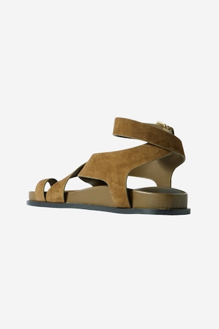 A Emery Jalen Süet Sandalet, Hazel Suede Army Yeşili Yeşil